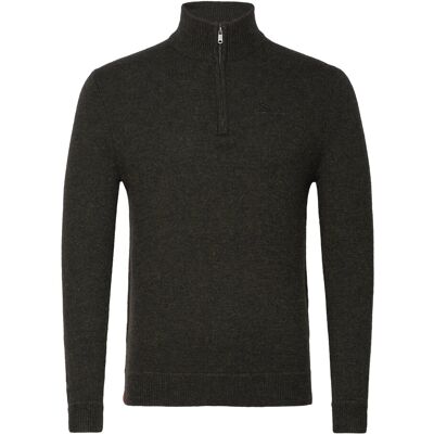 Superdry Essential Emb Knit Half Zip XXL DARK MOSS MARL XXL Superdry Essential Emb Knit Half Zip XXL DARK MOSS MARL XXL