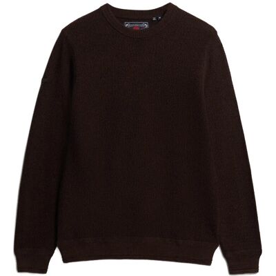 Superdry Lw Cotton Texture Jumper XXXL DARK BROWN/BLACK XXXL Superdry Lw Cotton Texture Jumper XXXL DARK BROWN/BLACK XXXL
