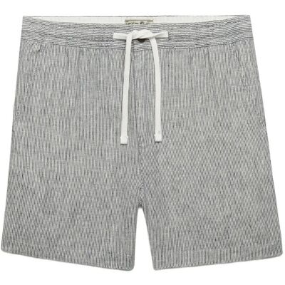 Superdry Merchant Linen Short XL INDIGO TICKING STRIPE XL Superdry Merchant Linen Short XL INDIGO TICKING STRIPE XL