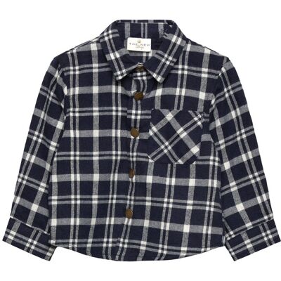 The New Tnstriggs L_S Flannel Shirt 104 NAVY BLAZER CHECK 104 The New Tnstriggs L_S Flannel Shirt 104 NAVY BLAZER CHECK 104