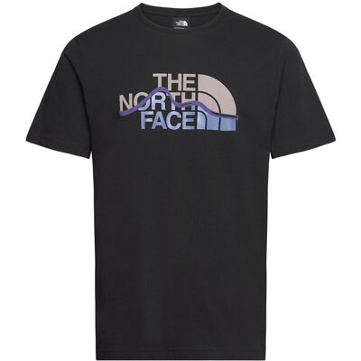 The North Face M Ss Mountain Line Tee XS BLACK XS The North Face M Ss Mountain Line Tee XS BLACK XS
