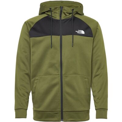 The North Face M Reaxion Fleece F/Z Hoodie - Eu XS WOODLAND GREEN/TNF BLAC XS The North Face M Reaxion Fleece F/Z Hoodie - Eu XS WOODLAND GREEN/TNF BLAC XS