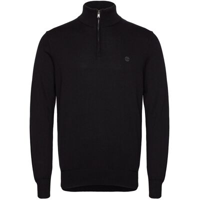 Timberland Cotton Yd 1/4 Zip Sweater S BLACK/PAVEMENT S Timberland Cotton Yd 1/4 Zip Sweater S BLACK/PAVEMENT S