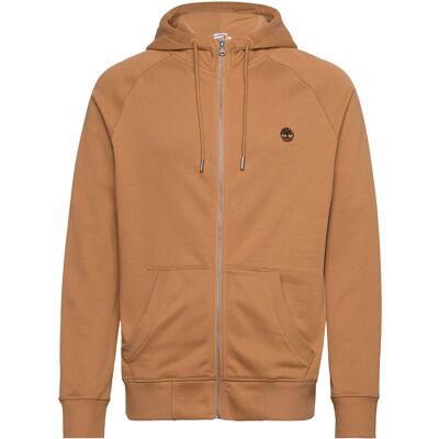 Timberland Brushed Back Full Zip Hoodie M LIGHT WHEAT B M Timberland Brushed Back Full Zip Hoodie M LIGHT WHEAT B M