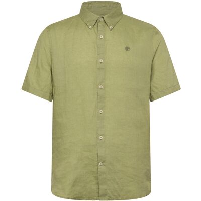 Timberland Mill Brook Linen Short Sleeve Shirt Sage M LIGHT GREEN M Timberland Mill Brook Linen Short Sleeve Shirt Sage M LIGHT GREEN M