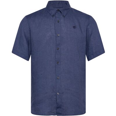 Timberland Mill Brook Linen Short Sleeve Shirt Oceana L DARK BLUE L Timberland Mill Brook Linen Short Sleeve Shirt Oceana L DARK BLUE L