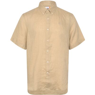 Timberland Mill Brook Linen Short Sleeve Shirt Safari L MEDIUM BEIGE L Timberland Mill Brook Linen Short Sleeve Shirt Safari L MEDIUM BEIGE L