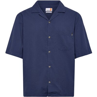 Timberland Ss Seersucker Resort Shirt Oceana Yd M DARK BLUE M Timberland Ss Seersucker Resort Shirt Oceana Yd M DARK BLUE M