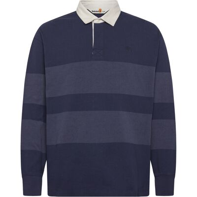 Timberland Ls Striped Rugby Polo Peacoat S NAVY S Timberland Ls Striped Rugby Polo Peacoat S NAVY S