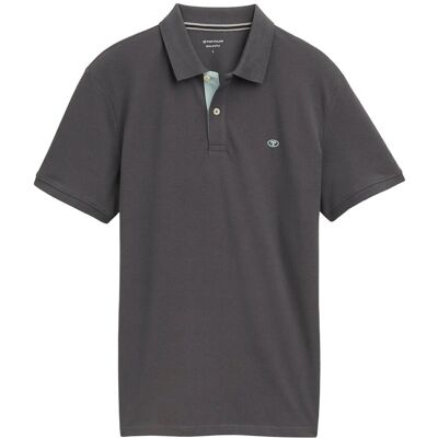 Tom Tailor Basic Polo With Contrast XL DARK SHADOW XL Tom Tailor Basic Polo With Contrast XL DARK SHADOW XL