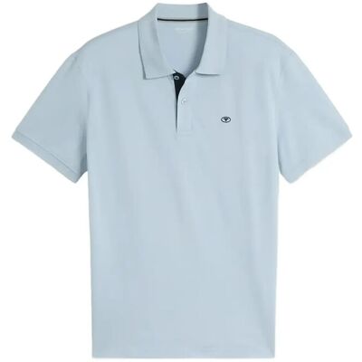 Tom Tailor Basic Polo With Contrast M LIGHT BLUE GREY M Tom Tailor Basic Polo With Contrast M LIGHT BLUE GREY M