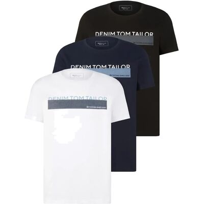 Tom Tailor Triplepack T-Shirt, Packaging S BLACK S Tom Tailor Triplepack T-Shirt, Packaging S BLACK S