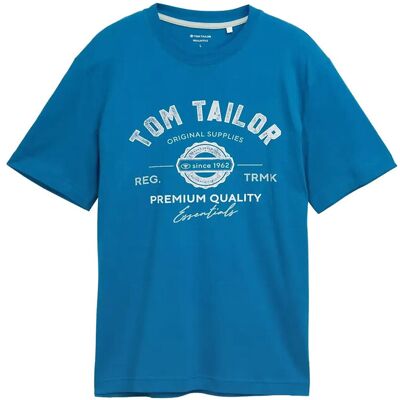 Tom Tailor Logo Tee S BLUE PETROL S Tom Tailor Logo Tee S BLUE PETROL S