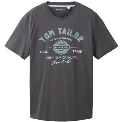 Tom Tailor Logo Tee M TARMAC GREY M Tom Tailor Logo Tee M TARMAC GREY M
