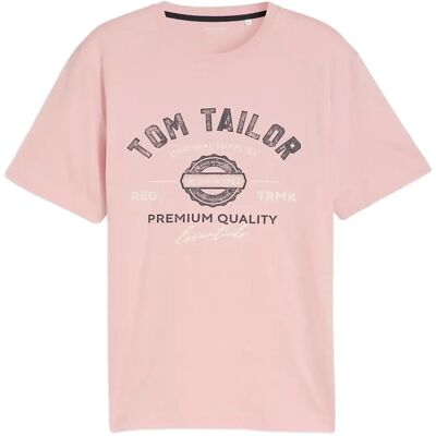 Tom Tailor Logo Tee S TWINKLE PINK S Tom Tailor Logo Tee S TWINKLE PINK S