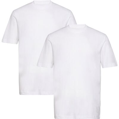Tom Tailor Double Pack Crew Neck Tee XXL WHITE XXL Tom Tailor Double Pack Crew Neck Tee XXL WHITE XXL