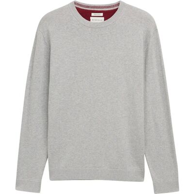 Tom Tailor Basic Crewneck Knit XXL LIGHT SOFT GREY MELANGE XXL Tom Tailor Basic Crewneck Knit XXL LIGHT SOFT GREY MELANGE XXL