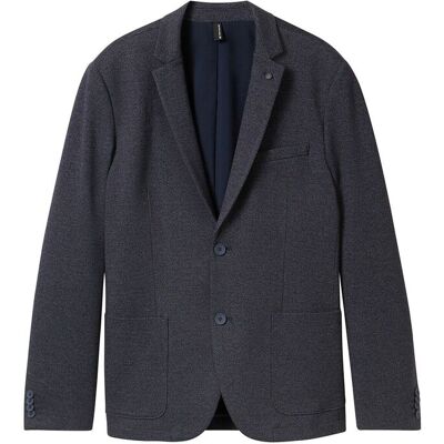 Tom Tailor Pique Blazer 44 NAVY WHITE GRINDLE WAVE 44 Tom Tailor Pique Blazer 44 NAVY WHITE GRINDLE WAVE 44