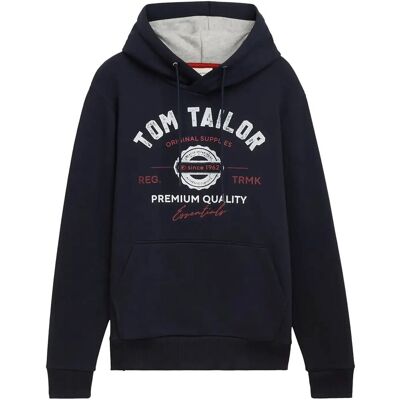 Tom Tailor Hoodie With Print XXL SKY CAPTAIN BLUE XXL Tom Tailor Hoodie With Print XXL SKY CAPTAIN BLUE XXL