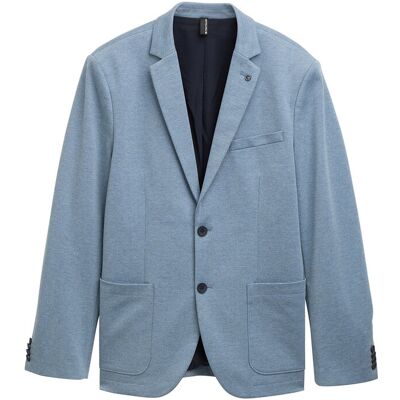 Tom Tailor Pique Blazer 48 MYSTICAL BLUE TWO TONE 48 Tom Tailor Pique Blazer 48 MYSTICAL BLUE TWO TONE 48