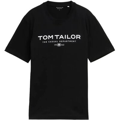 Tom Tailor T-Shirt With Print M BLACK M Tom Tailor T-Shirt With Print M BLACK M