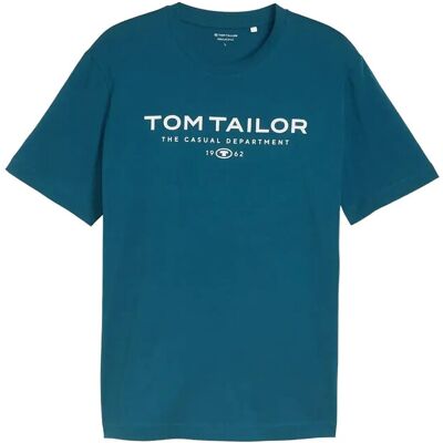 Tom Tailor T-Shirt With Print XL MOSS BLUE XL Tom Tailor T-Shirt With Print XL MOSS BLUE XL