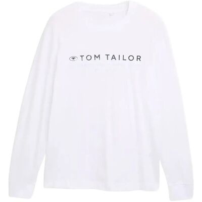 Tom Tailor Printed Longsleeve S WHITE S Tom Tailor Printed Longsleeve S WHITE S