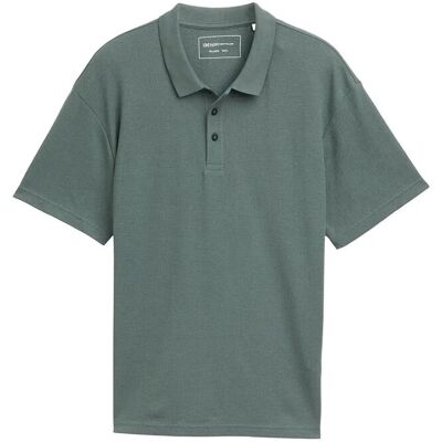Tom Tailor Relaxed Structured Polo M WASHED JASPER GREEN M Tom Tailor Relaxed Structured Polo M WASHED JASPER GREEN M
