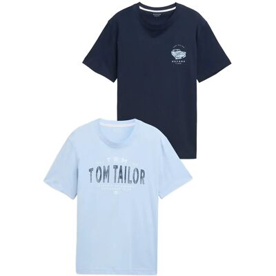 Tom Tailor Doublepack T-Shirt, Packaging S LIGHT POWDER BLUE S Tom Tailor Doublepack T-Shirt, Packaging S LIGHT POWDER BLUE S