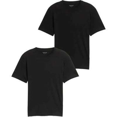 Tom Tailor Double Pack Crew Neck Tee XL BLACK XL Tom Tailor Double Pack Crew Neck Tee XL BLACK XL