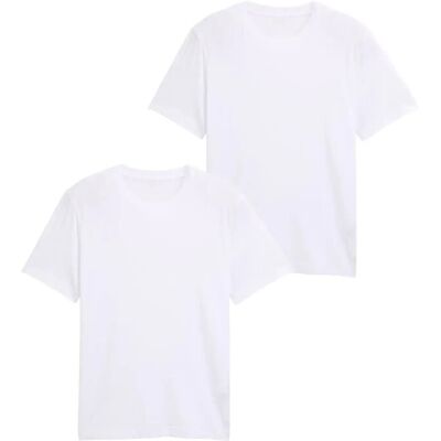 Tom Tailor Double Pack Crew Neck Tee XL WHITE XL Tom Tailor Double Pack Crew Neck Tee XL WHITE XL