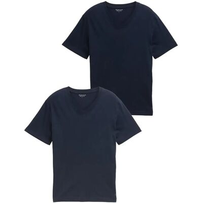 Tom Tailor Double Pack V-Neck Tee L SKY CAPTAIN BLUE L Tom Tailor Double Pack V-Neck Tee L SKY CAPTAIN BLUE L