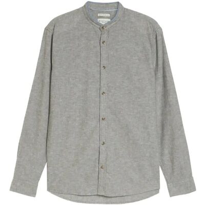 Tom Tailor Cotton Linen Shirt S FADED LEAF GREEN CHAMBRAY S Tom Tailor Cotton Linen Shirt S FADED LEAF GREEN CHAMBRAY S