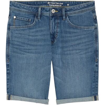Tom Tailor Ttjosh Regular Shorts 31 MID STONE BRIGHT BLUE DENIM 31 Tom Tailor Ttjosh Regular Shorts 31 MID STONE BRIGHT BLUE DENIM 31
