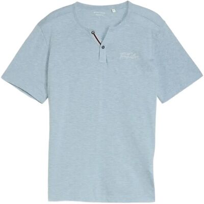 Tom Tailor Fine Striped Serafino M SPRING BLUE FINE STRIPE M Tom Tailor Fine Striped Serafino M SPRING BLUE FINE STRIPE M