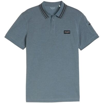 Tom Tailor Detailed Polo XXL BLUE GREY TWO TONE XXL Tom Tailor Detailed Polo XXL BLUE GREY TWO TONE XXL