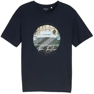 Tom Tailor Photoprint T-Shirt L SKY CAPTAIN BLUE L Tom Tailor Photoprint T-Shirt L SKY CAPTAIN BLUE L