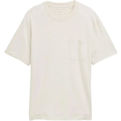 Tom Tailor Relaxed T-Shirt With Pocket L GREYISH WHITE L Tom Tailor Relaxed T-Shirt With Pocket L GREYISH WHITE L
