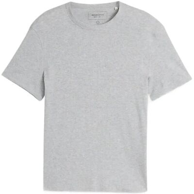 Tom Tailor Slim Fit Rib T-Shirt XXL LIGHT STONE GREY MELANGE XXL Tom Tailor Slim Fit Rib T-Shirt XXL LIGHT STONE GREY MELANGE XXL