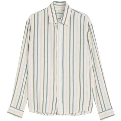 Tom Tailor Relaxed Striped Shirt S WHITE MULTICOLOR STRIPE S Tom Tailor Relaxed Striped Shirt S WHITE MULTICOLOR STRIPE S