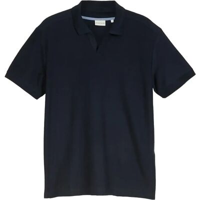 Tom Tailor Structured Resort Collar Polo S SKY CAPTAIN BLUE S Tom Tailor Structured Resort Collar Polo S SKY CAPTAIN BLUE S
