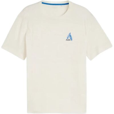 Tom Tailor Embroidered T-Shirt L GARDENIA WHITE L Tom Tailor Embroidered T-Shirt L GARDENIA WHITE L