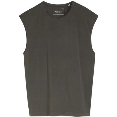 Tom Tailor Relaxed Overdye Tank Top M BLACK M Tom Tailor Relaxed Overdye Tank Top M BLACK M