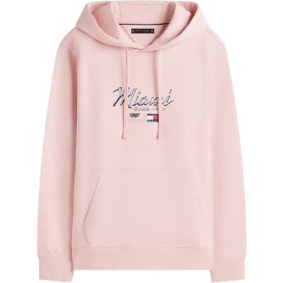 Tommy Hilfiger Th X Cf1 Miami Graphic Hoodie XL PINK XL Tommy Hilfiger Th X Cf1 Miami Graphic Hoodie XL PINK XL