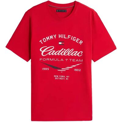 Tommy Hilfiger Th X Cf1 Varsity Graphic Tee XS RED XS Tommy Hilfiger Th X Cf1 Varsity Graphic Tee XS RED XS