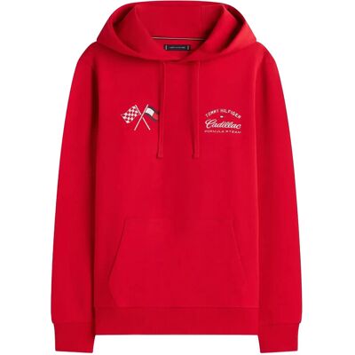 Tommy Hilfiger Th X Cf1 Varsity Graphic Hoodie M RED M Tommy Hilfiger Th X Cf1 Varsity Graphic Hoodie M RED M