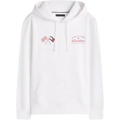 Tommy Hilfiger Th X Cf1 Varsity Graphic Hoodie M WHITE M Tommy Hilfiger Th X Cf1 Varsity Graphic Hoodie M WHITE M