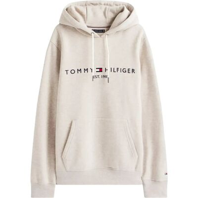 Tommy Hilfiger Tommy Logo Hoody XS HEATHERED PEBBLE XS Tommy Hilfiger Tommy Logo Hoody XS HEATHERED PEBBLE XS