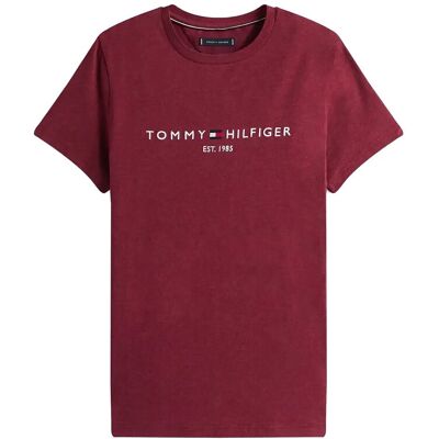 Tommy Hilfiger Tommy Logo Tee S DEEP ROUGE HEATHER S Tommy Hilfiger Tommy Logo Tee S DEEP ROUGE HEATHER S