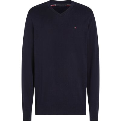 Tommy Hilfiger Essential Cotton V Neck L DESERT SKY L Tommy Hilfiger Essential Cotton V Neck L DESERT SKY L